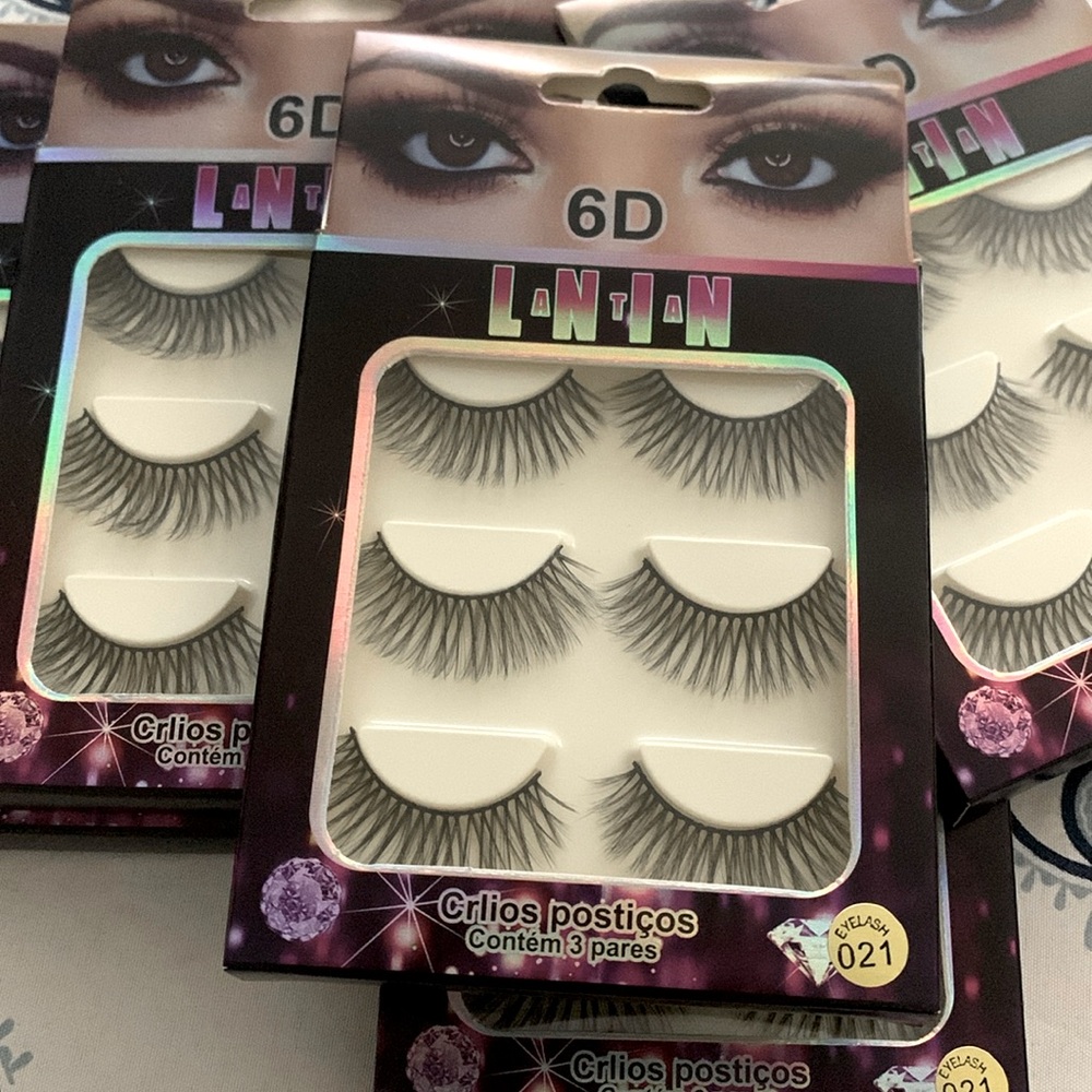 6 D Lantian strips lashes